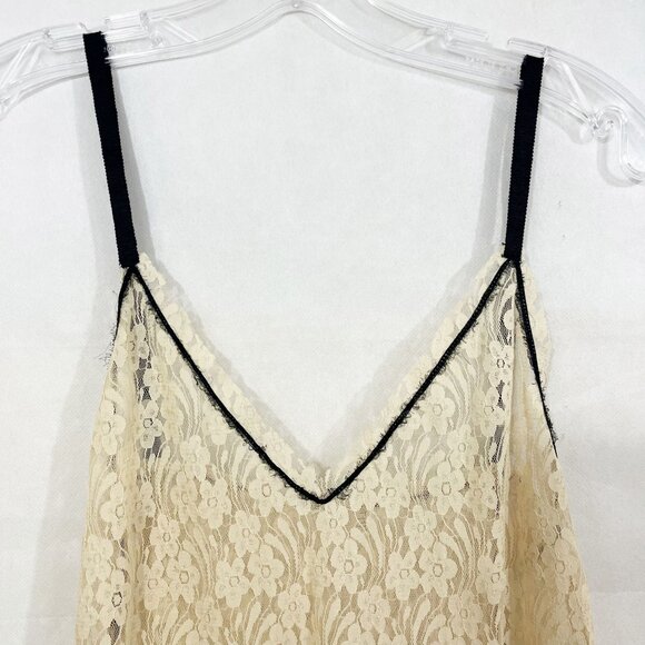 Free People FP One Violette Slip Dress Lace Cream Boho Indie - Size Small - Picture 2 of 6